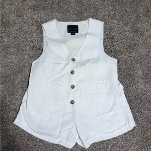 Sanctuary White Vest & Shorts Set